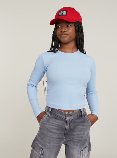 Top Slim Crop para Niñas